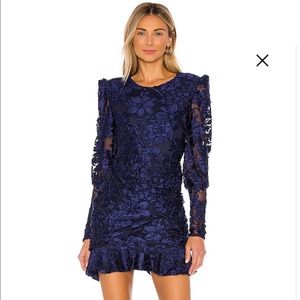 x Revolve Quintessa blue dress
